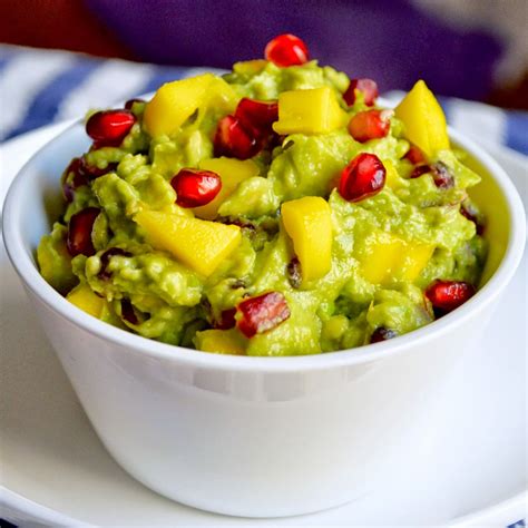 The Inventive Vegetarian Pomegranate Mango Guacamole