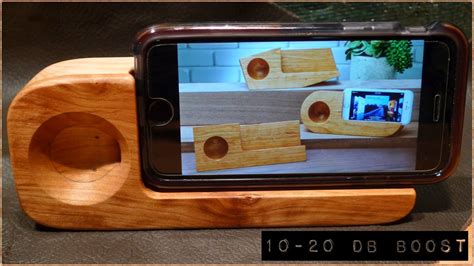 How To Make A Wooden Stand Passive Sound Amplifier For Your Iphone English Version Youtube