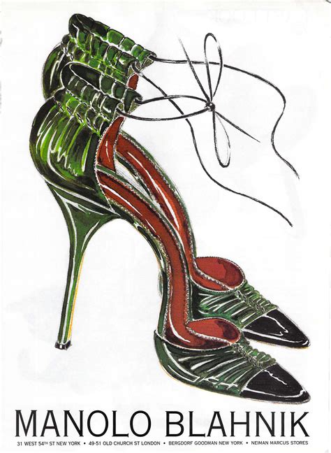 manolo blahnik | Shoes illustration, Manolo blahnik, Fashion ...