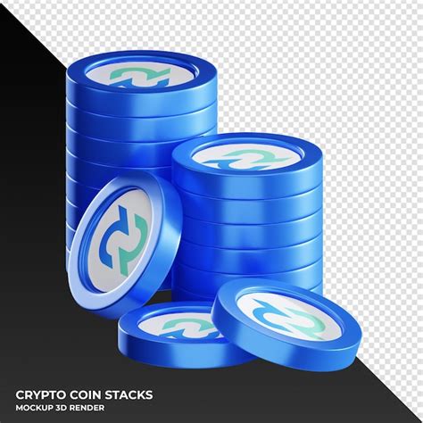 Premium PSD Decred Dcr Coin Stacks Cryptocurrency 3d Render Illustration