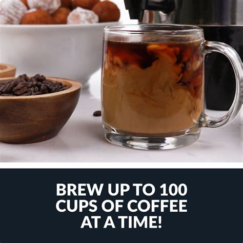 HomeCraft HCCU100SS 100 Cup Coffee Urn And Hot Beverage Dispenser With Dripless Faucet Quick