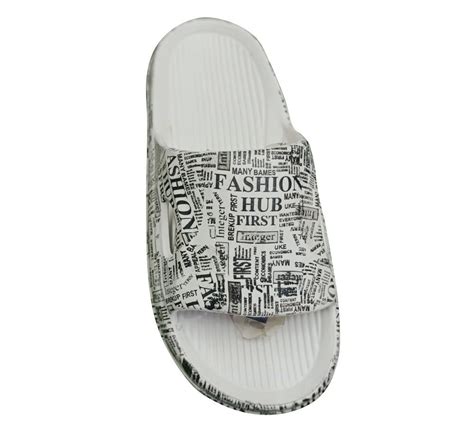 EVA Daily Wear Printed White Flip Flop Slipper At Rs 70 Pair In New