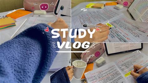 Study Vlog Chill Productive Study Vlog Lots Of Notes Writing