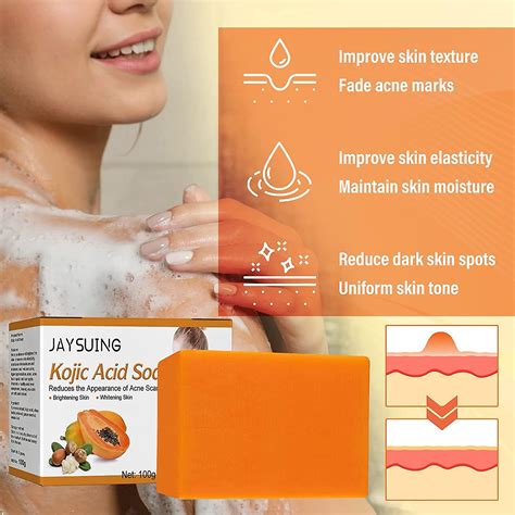 2023 New Acid Soap Skin Lightening Care Soap Acid Soap Bar For Dark Spots Acne