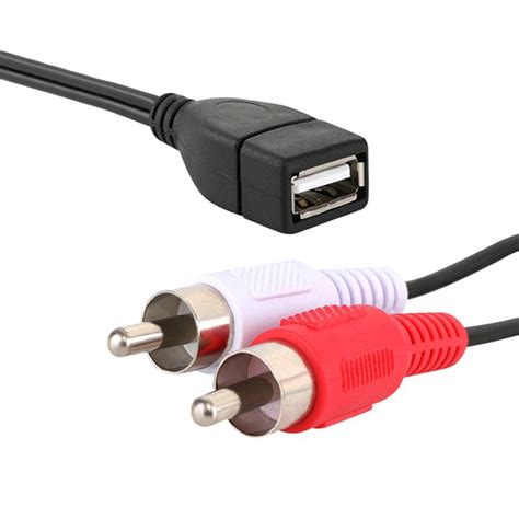 Cable de extensión de Audio y vídeo conector USB A hembra A 2 RCA