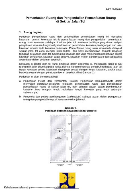 Pdf Pemanfaatan Ruang Dan Pengendalian Pemanfaatan Ruang Sni Litbang