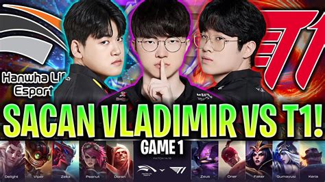 Sacan Vladimir Contra El T1 De Faker Brutal Hle Vs T1 Game 1 Lck