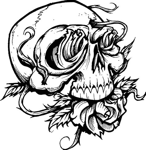 Cool Skull Coloring Pages at GetColorings.com | Free printable ...