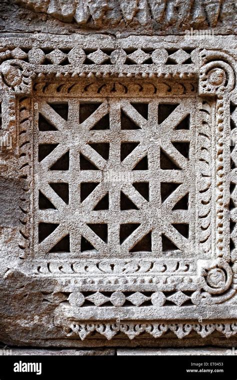 Geometric Patterns ; Rani ki vav ; stone carving ; underground ...