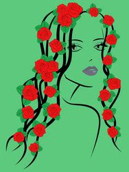 Red Hot Chili Pepper Girl Vegetable Character Vector Image