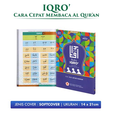 Buku Iqro Milenial Ungu Disertai Latin Cara Cepat Membaca Alquran Full