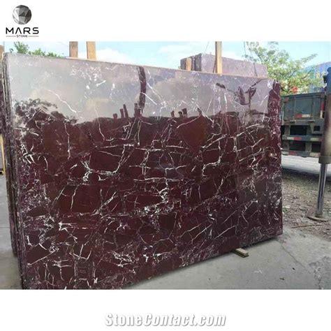 Turkey Rosso Lepanto Marble Slabs Antico Purple Floor Tiles From China