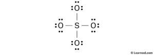 SO42 Lewis Structure Learnool