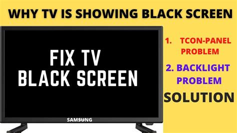 WHY MY TV IS SHOWING BLACK SCREEN || TV BLACK SCREEN FIX | Black screen ...