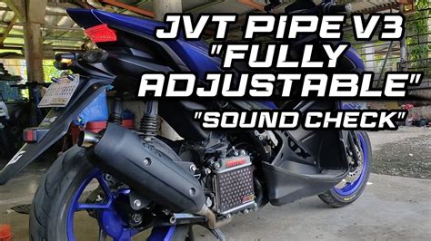 JVT PIPE V3 FOR AEROX V1 SOUND CHECK JULSGACU YouTube