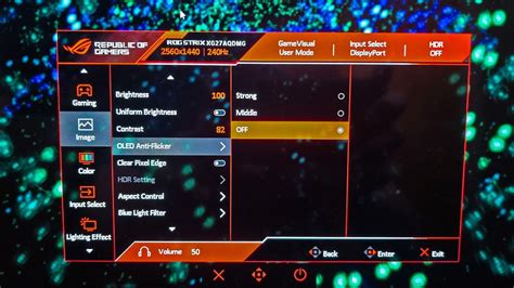 slideshow asus rog strix xgaqdmg monitor osd  features