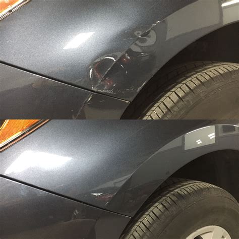 how to fix a dent on a fender