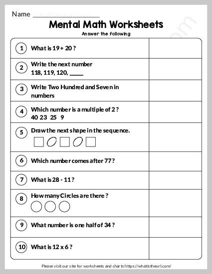 Free Th Grade Math Worksheetsprintable W Answers Mashup Math