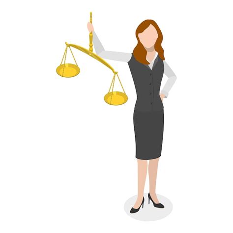 Premium Vector D Isometric Flat Illustration Of Law And Justice Item