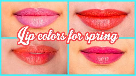 5 Lip Colors For Spring Youtube