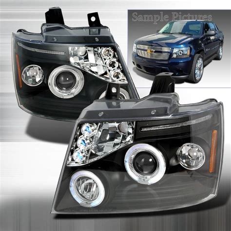 Chevrolet Avalanche Spec D Halo Led Projector Headlights Black Lhp