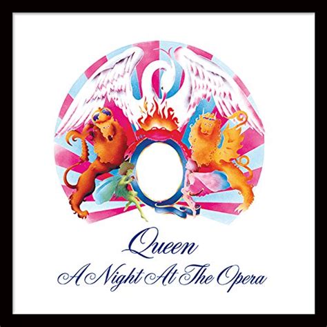 Buy Queen A Night at The Opera 12" Album Cover Framed Print, MDF, Multi ...