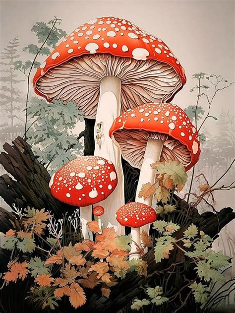 Amazon Ekuxom Mushroom Diamond Painting Kits For Adults D