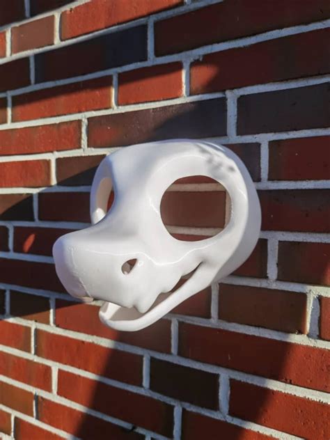 Furry Fursuit Head Base Wickerbeast Mit Nasenlöcher Static Jaw 3d Druck