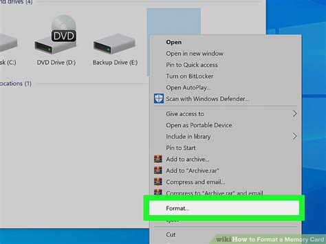 Ways To Format A Memory Card Wikihow