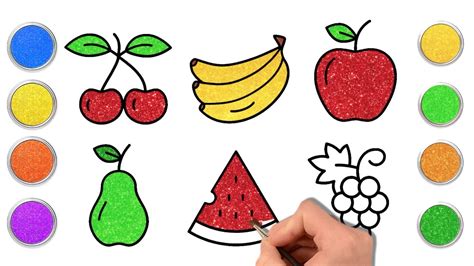 Learn How To Draw Fruits Draw Fruits Step By Step Easy Drawing