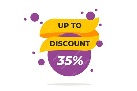 Premium Vector Up To 35 Off Sale Discount Offer Price Sign Concept