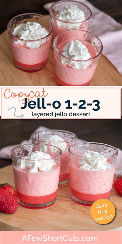 Copycat Jell O 1 2 3 Layered Jello Dessert Recipe A Few Shortcuts