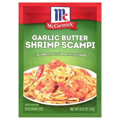 Mccormick Garlic Butter Shrimp Scampi Seasoning Mix Shop Spice Mixes