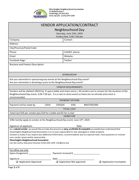 Editable Vendor Form Unv Fillable Printable Online