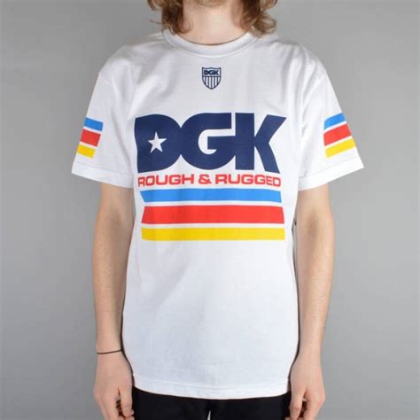 Dgk Stacked Skate T Shirt White Skate Clothing From Native Skate Store Uk