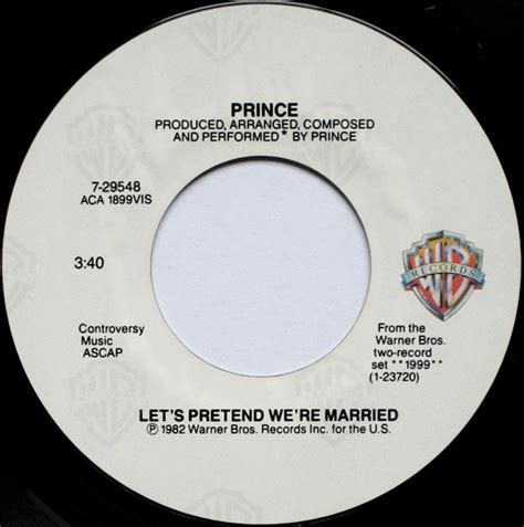 Prince – Let's Pretend We're Married (7") - Hi-Fi Hits