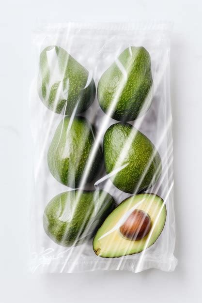 Aguacate En Bolsa De Pl Stico Ai Generativo Foto Premium