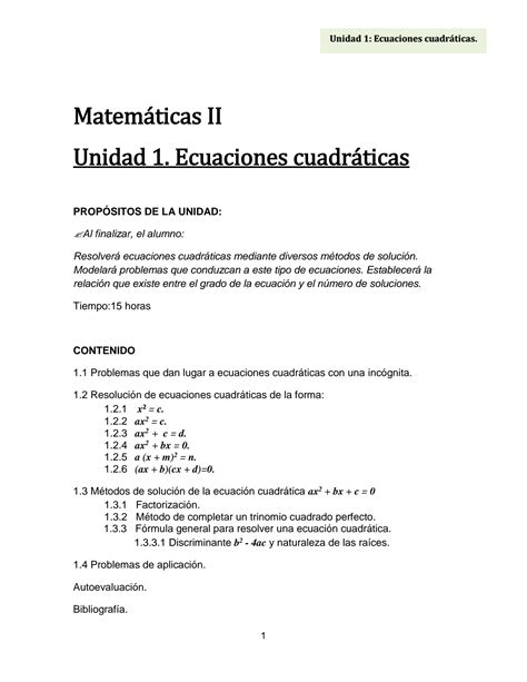 Solution Ecuaciones Cuadraticas Studypool