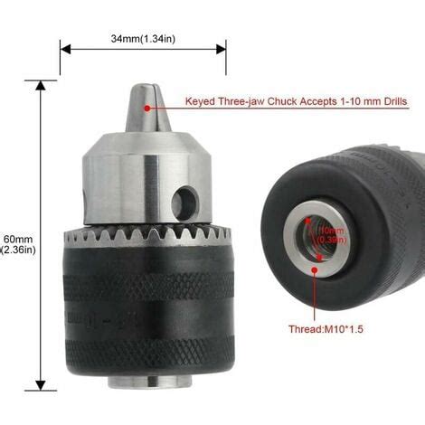 Perceuse mandrin clé convertisseur meuleuse d angle M10 adaptateur à