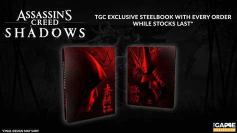 Assassins Creed Shadows With Free Steelbook Ps5