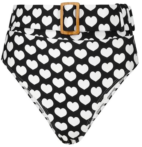 Alexandra Miro Ursula Heart Print Bikini Bottoms ShopStyle Two Piece