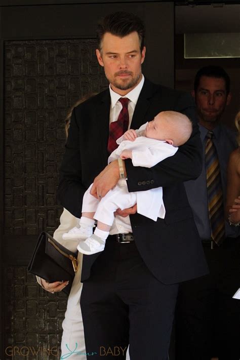 Josh Duhamel with son Axl at his baptism | Growing Your Baby