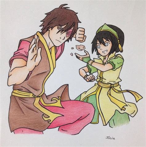 Zuko And Toph By Pombazul On Deviantart