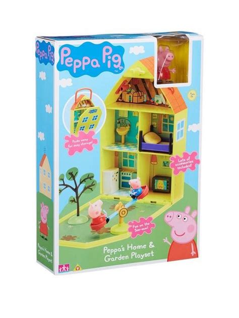 Set De Joaca Casuta Lui Peppa Pig Cu Gradina Bebe Pufos