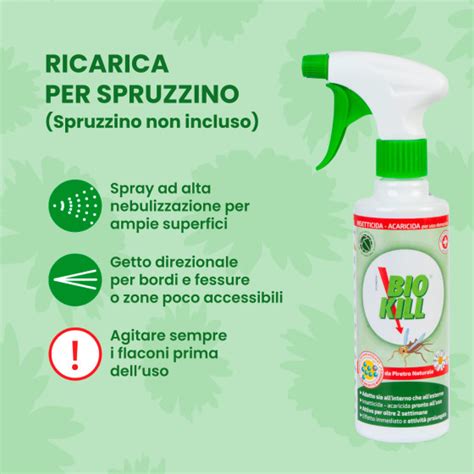 Insetticida Acaricida Da Piretro Naturale 1L Bio Kill