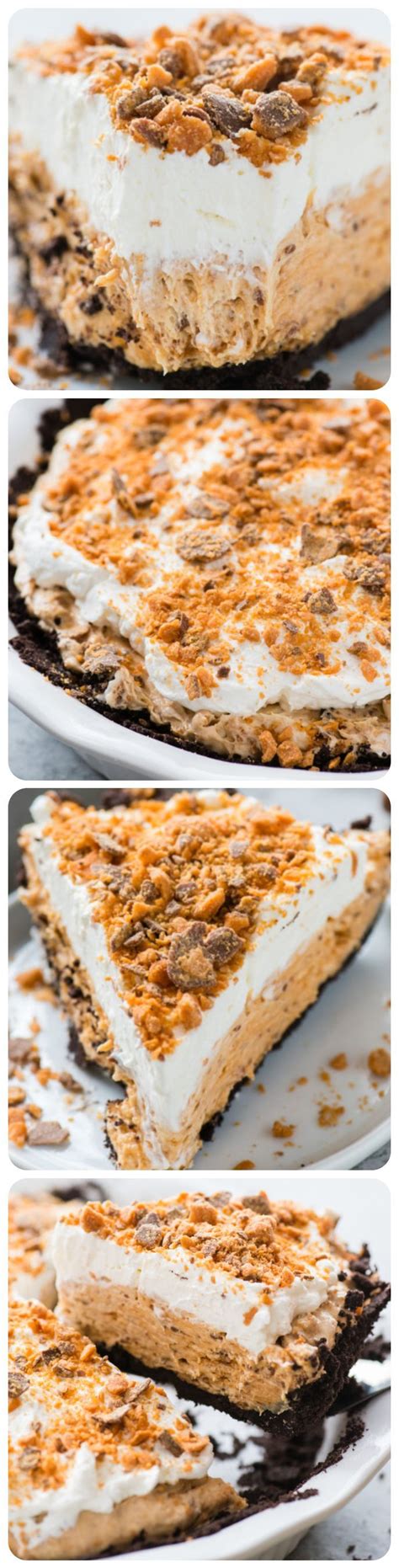 Butterfinger Pie Its Fluffy Creamy And Loaded With Cups Of