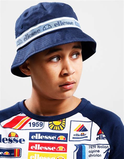 Ellesse Kids Grays Bucket Hat Navy Terraces Menswear