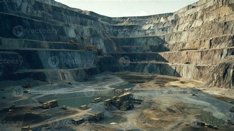 Height View of An Open Pit Mining Site 32518614 Stock Photo at Vecteezy