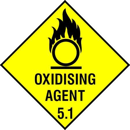 Oxidising Agent 5 1 Sign HFE Signs Banners