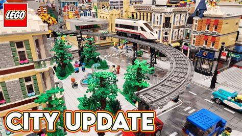 Building Installing Raised Train Track Lego City Update Youtube